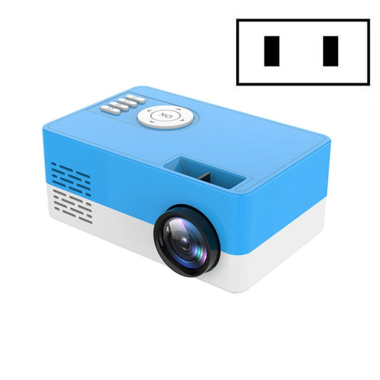 S261/J16 Home Mini HD 1080P Portable LED Projector, Support TF Card / AV / U Disk, Plug Specification:US Plug(Blue White) - Consumer Electronics by buy2fix | Online Shopping UK | buy2fix