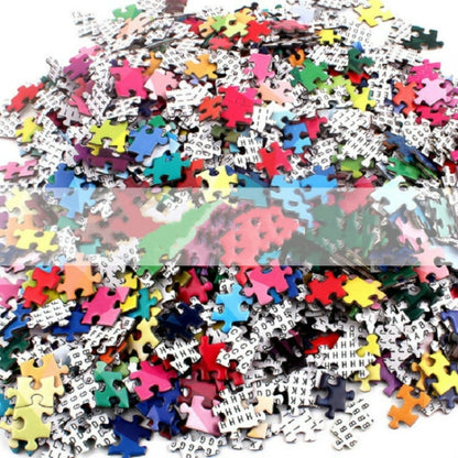 Round Shape Irregular Plane Puzzle Jigsaw Toy 1000 Pieces(White Tiger) - Puzzle Toys by buy2fix | Online Shopping UK | buy2fix