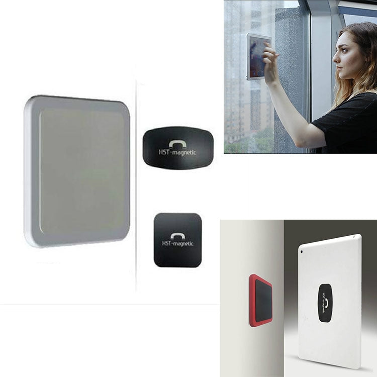 Wall-mounted iPad Magnetic Adsorption Universal Sticker Mobile Phone Wall Bracket(White A) - Hand-Sticking Bracket by buy2fix | Online Shopping UK | buy2fix