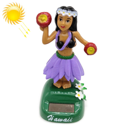 Solar Powered Dancing Hula Girl Swinging Bobble Toy Gift for Car Decoration - Ornaments by buy2fix | Online Shopping UK | buy2fix