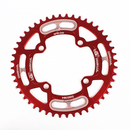 Snail Positive And Negative Tooth Discs Mountain Bike Single Disc Large Tooth Disc 104mm Bcd, Specification:46T(Red) - Outdoor & Sports by Snail | Online Shopping UK | buy2fix