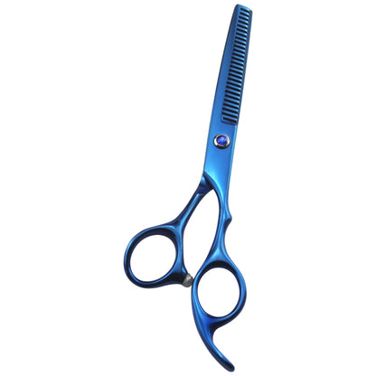 Professional Hair Cutting Scissor Hairdressing Kit Thinning Scissors Barber(Blue Thinning（SXLC-604T)) - Hair Trimmer by buy2fix | Online Shopping UK | buy2fix