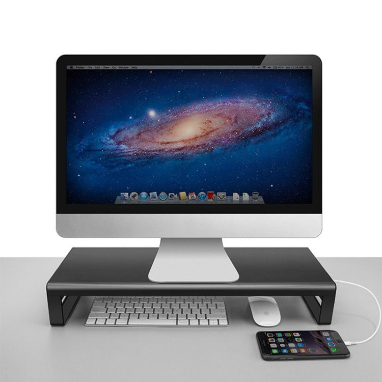 Vaydeer Metal Display Increase Rack Multifunctional Usb Wireless Laptop Screen Stand, Style:L-Top Configuration-Black(2xSplitter+8xUSB3.0) - Computer & Networking by Vaydeer | Online Shopping UK | buy2fix