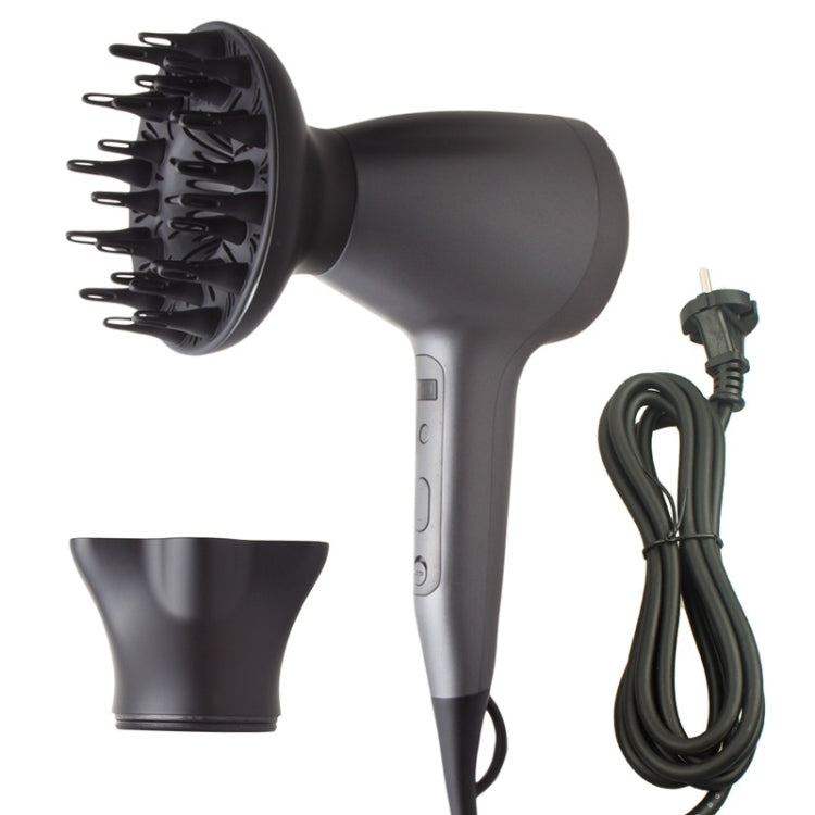 Lescolton 9809 Household Smart High-power Cold Hot Wind Leafless Negative Ion Hair Dryer with Hair Comb, Plug Type:US Plug(Black) - Home & Garden by Lescolton | Online Shopping UK | buy2fix