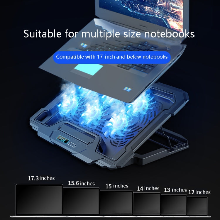 Suohuang Notebook Cooler Gaming Notebook Cooling Base Notebook Exhaust Fan Bracket(LCD Gaming Edition) - Cooling Pads by Suohuang | Online Shopping UK | buy2fix