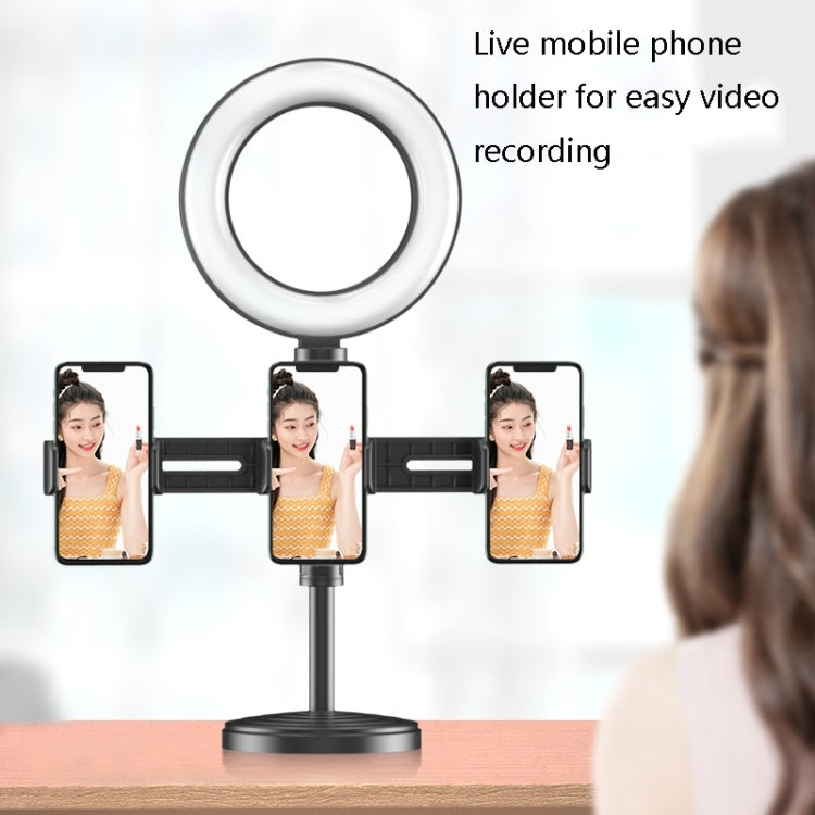 2 PCS Desktop Universal Retractable Multifunctional Mobile Phone Live Broadcast Stand, Specification: Dual Positions - Consumer Electronics by buy2fix | Online Shopping UK | buy2fix