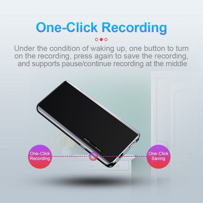 M13 High-Definition Noise Reduction Recorder Music MP4 Player, Support Recording / E-Book / TF Card Without Bluetooth(Black), Capacity: 4GB - Consumer Electronics by buy2fix | Online Shopping UK | buy2fix