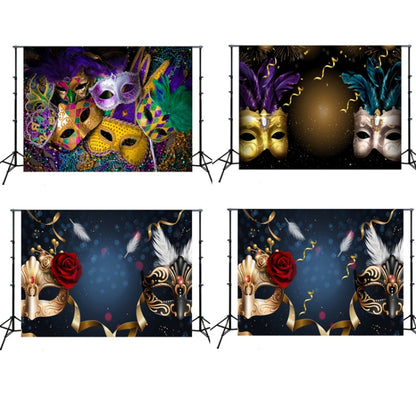 2.1m x 1.5m Masquerade Mask Party Scene Layout Photo Photography Background Cloth(W030) - Camera Accessories by buy2fix | Online Shopping UK | buy2fix