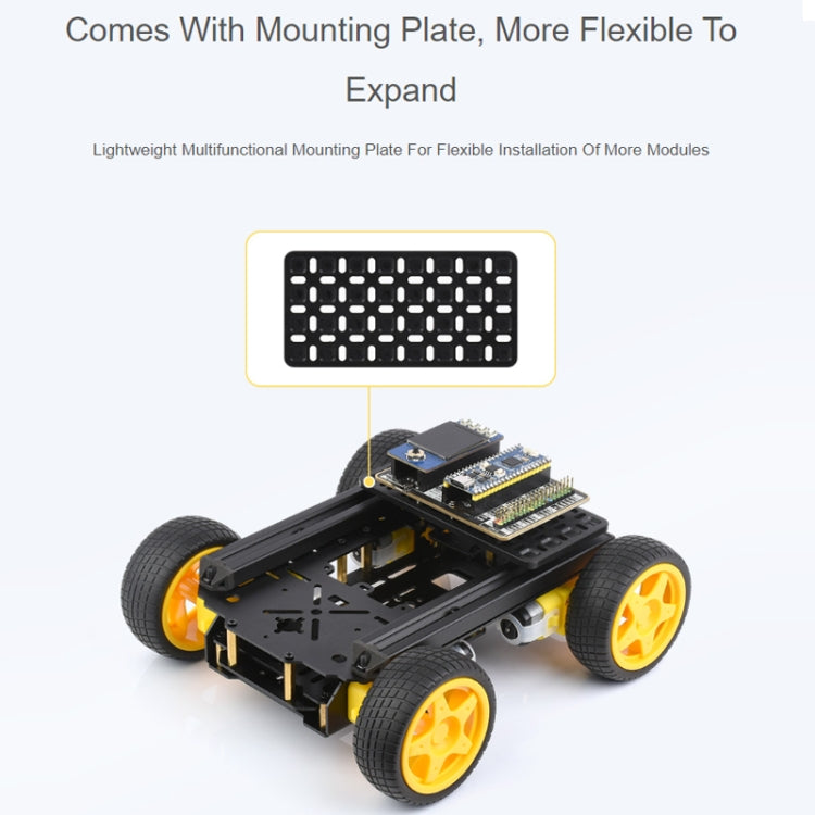 Waveshare Smart Mobile Robot Chassis Kit, Chassis:With Shock-absorbing(Normal Wheels) - Consumer Electronics by Waveshare | Online Shopping UK | buy2fix