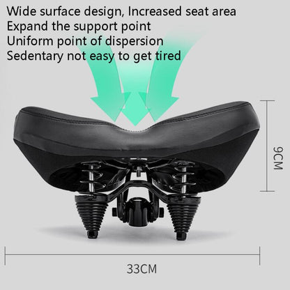 Bicycle Seat Bicycle Saddle Seat Bike Cushion Bicycle Seat(Black) - Outdoor & Sports by buy2fix | Online Shopping UK | buy2fix
