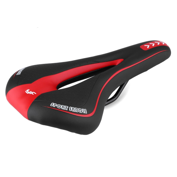 YAFEE YF-1018 Mountain Bike Saddle Bicycle Riding Saddle Bicycle Saddle(Black Red) - Bicycle Saddle by YAFEE | Online Shopping UK | buy2fix