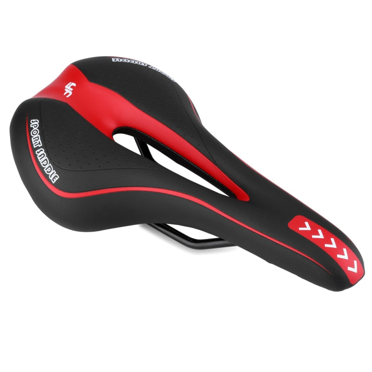 YAFEE YF-1018 Mountain Bike Saddle Bicycle Riding Saddle Bicycle Saddle(Black Red) - Bicycle Saddle by YAFEE | Online Shopping UK | buy2fix