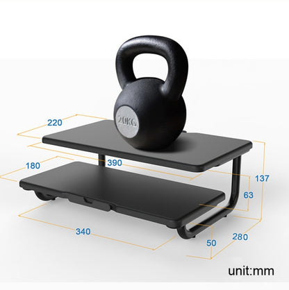 Double-Layer Heightening Desktop Metal Aluminum Alloy Display Base Notebook Computer Stand - Computer & Networking by buy2fix | Online Shopping UK | buy2fix