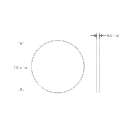 K8 10W Universal Aluminum Alloy Mobile Phone Wireless Charger, Specification:with 50cm Cable(Black) - Wireless Charger by buy2fix | Online Shopping UK | buy2fix