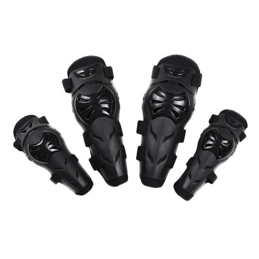 SULAITE Outdoor Sports Protective Gear Motocross Riding Motorsport Elbow Knee Pads, Specification: Free Size(Black) - Protective Gear by SULAITE | Online Shopping UK | buy2fix