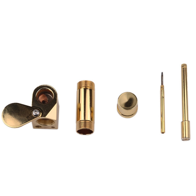 Metal Brass Pipe Golden Removable Small Pipe - Home & Garden by buy2fix | Online Shopping UK | buy2fix