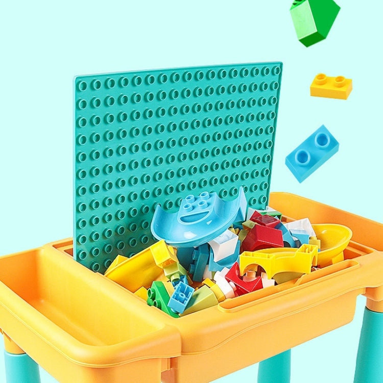 Multifunctional Building Table Learning Toy Puzzle Assembling Toy For Children, Style: Table + Chair + 101 Blocks - Building Blocks by buy2fix | Online Shopping UK | buy2fix