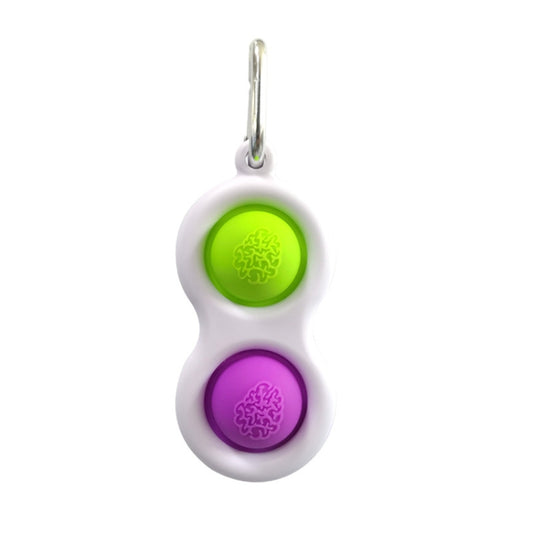 3 PCS Finger Bubble Music Key Buckle Baby Mental Development Can Press The Practice Board Finger Decompression Press Keychain, Color Random Deilvery - Squeeze Toys by buy2fix | Online Shopping UK | buy2fix