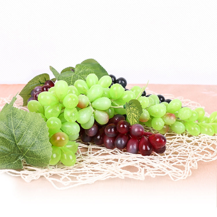 2 Bunches 85 Purple Grape Simulation Fruit Simulation Grapes PVC with Cream Grape Shoot Props - Camera Accessories by buy2fix | Online Shopping UK | buy2fix