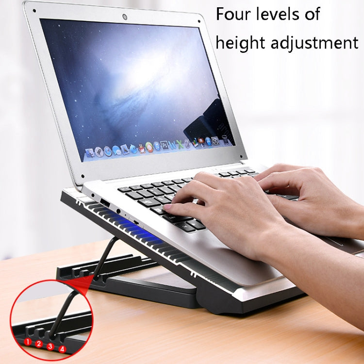 NUOXI T10 Laptop Radiator Multi-File Adjustment Aluminum Alloy Bracket(Black) - Cooling Pads by NUOXI | Online Shopping UK | buy2fix