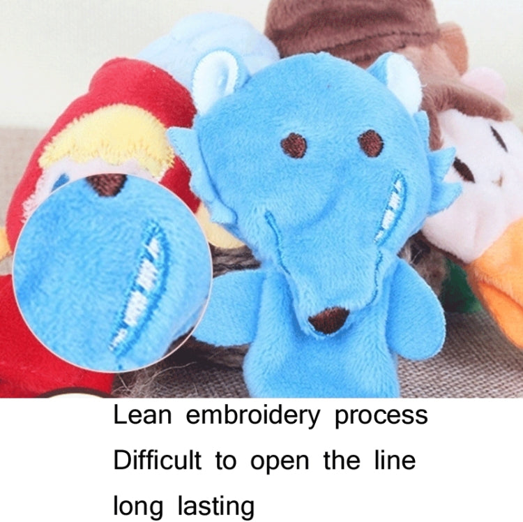 Animal Finger Dolls Plush Toys For Preschool Education, Height: 7.5cm(5 PCS/Set Little Red Hat+4 Story Cards) - Soft Toys by buy2fix | Online Shopping UK | buy2fix