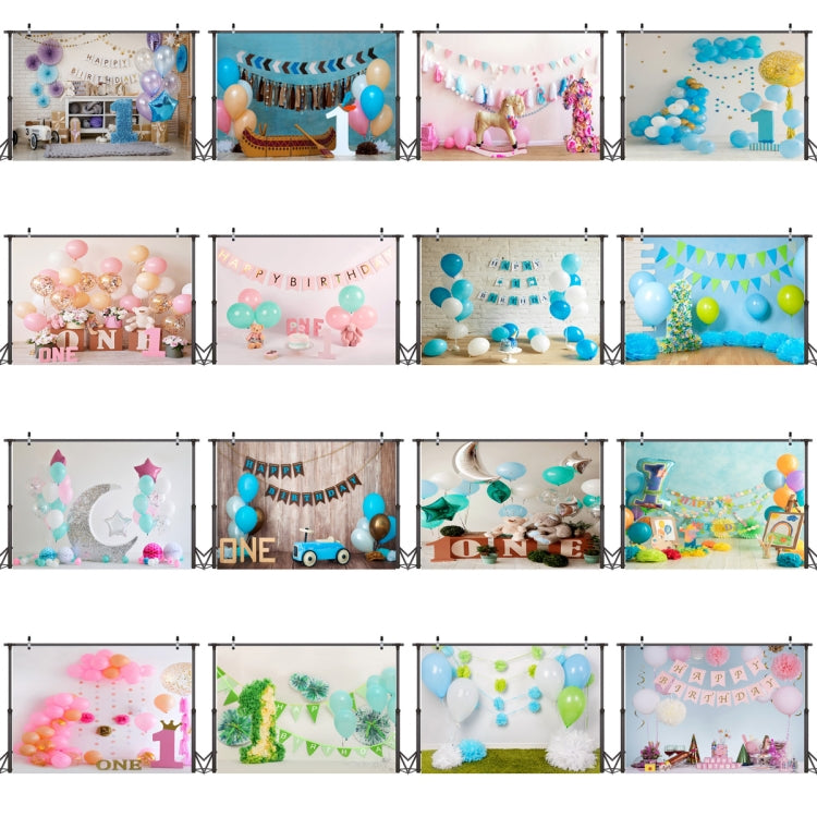 2.1m x 1.5m One Year Old Birthday Photography Background Cloth Birthday Party Decoration Photo Background(576) - Camera Accessories by buy2fix | Online Shopping UK | buy2fix