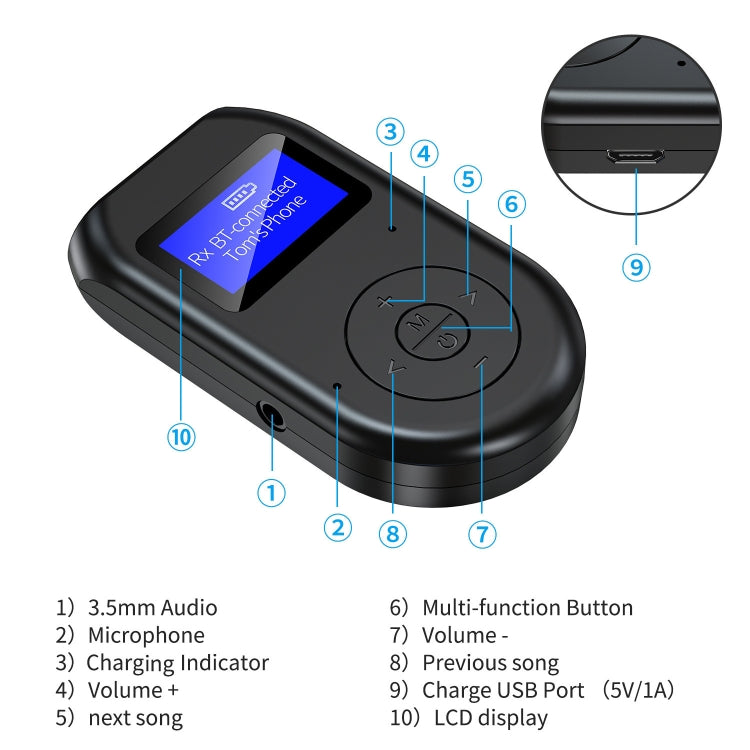 BT-11 Bluetooth 5.0 Audio Launch Reception Call Three-In-One TV Computer Game Music Bluetooth Adapter - Apple Accessories by buy2fix | Online Shopping UK | buy2fix