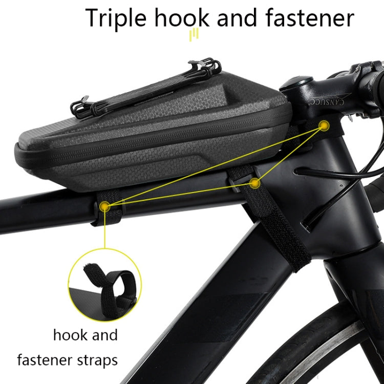 WEST BIKING YP0707263 Bicycle Outdoor Front Beam Bag EVA Hard Shell Phone Bag(Orange) - Bicycle Bags by WEST BIKING | Online Shopping UK | buy2fix