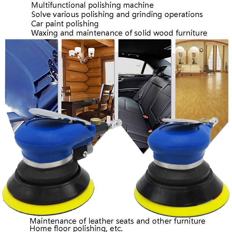 Pneumatic Sandpaper Machine Car Polishing Machine Grinding Machine Waxing Machine, Model: 5inch Vacuum - Polishing Machine & Accessories by buy2fix | Online Shopping UK | buy2fix