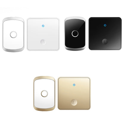 CACAZI FA50 1 For 1 Push-button Self-generating Wireless Doorbell, Plug:UK Plug(White) - Security by CACAZI | Online Shopping UK | buy2fix