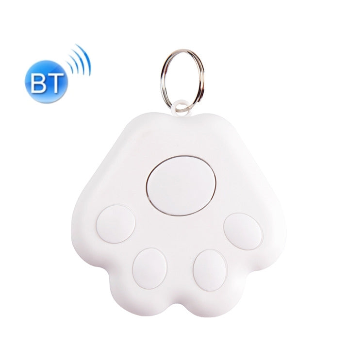 2 PCS HYC-09 Dog Paw Bluetooth Anti-Lost Device Pet Tracking Locator Keychain Smart Search Two-Way Alarm(White) - Security by buy2fix | Online Shopping UK | buy2fix