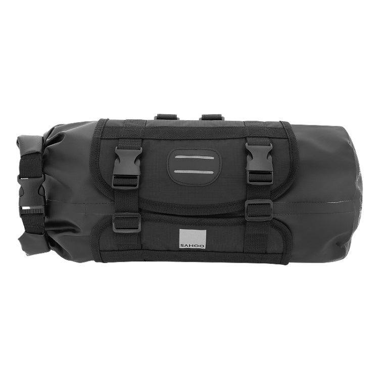 SAHOO 11L Enlarged Bicycle Front Bag Mountain Bike Clip Mesh Waterproof And Wear-Resistant Handlebar Bag(Black) - Bicycle Bags by SAHOO | Online Shopping UK | buy2fix