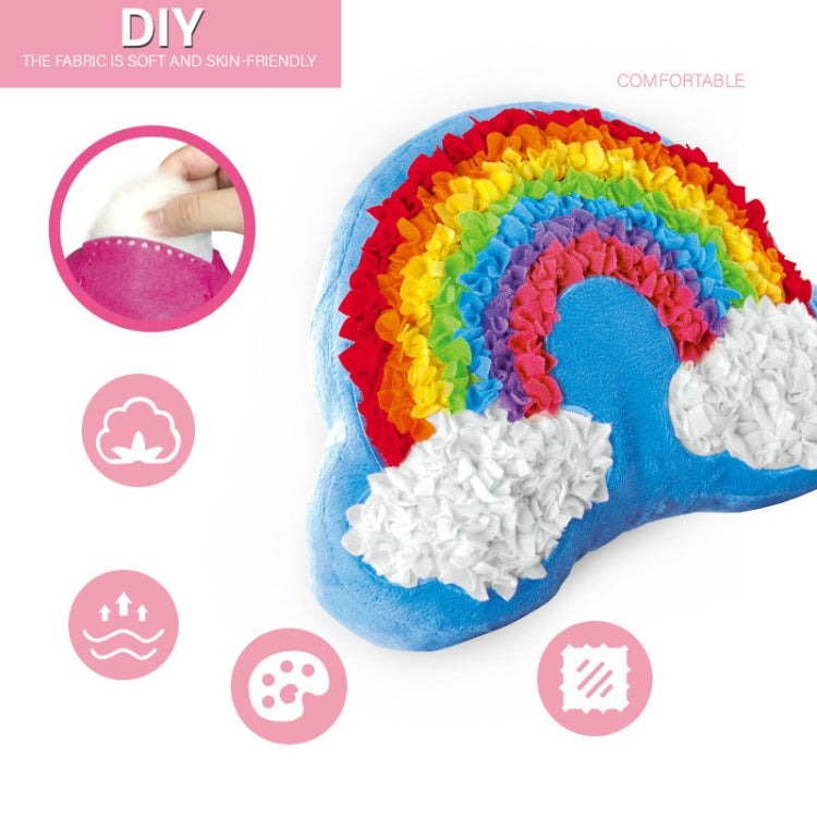 DIY Plush Pillow Toy Three-Dimensional Handmade Doll Material Package(Rainbow Cloud) - Early Education Toys by buy2fix | Online Shopping UK | buy2fix