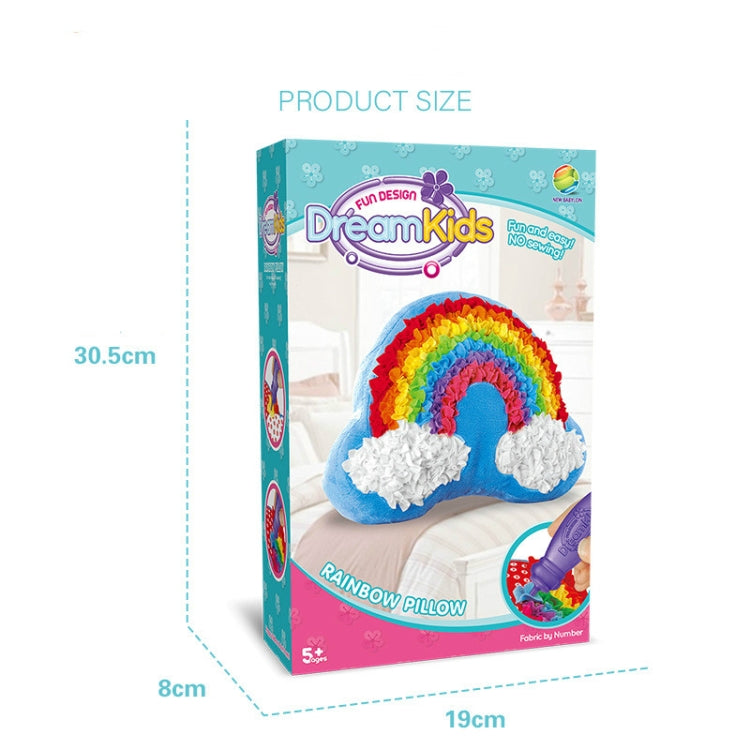 DIY Plush Pillow Toy Three-Dimensional Handmade Doll Material Package(Rainbow Cloud) - Early Education Toys by buy2fix | Online Shopping UK | buy2fix