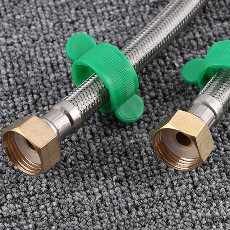 4 PCS 40cm Copper Hat 304 Stainless Steel Metal Knitting Hose Toilet Water Heater Hot And Cold Water High Pressure Pipe 4/8 inch DN15 Connecting Pipe - Home & Garden by buy2fix | Online Shopping UK | buy2fix