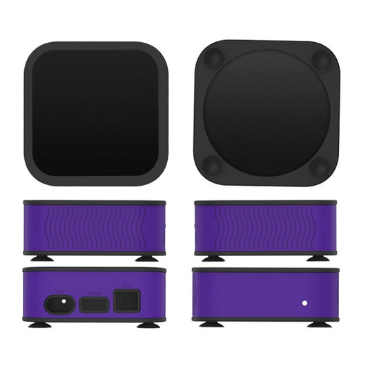 T7 Set-top Box Silicone Case Anti-drop Dust-proof Protective Sleeve for Apple TV 4K(Purple) - Consumer Electronics by buy2fix | Online Shopping UK | buy2fix