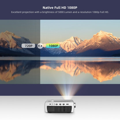 YG430 1080P 5G Mobile Phone Wireless Multi-Screen Version Home Projector Office HD Mini Portable Projector, Plug Type： AU Plug - Consumer Electronics by buy2fix | Online Shopping UK | buy2fix