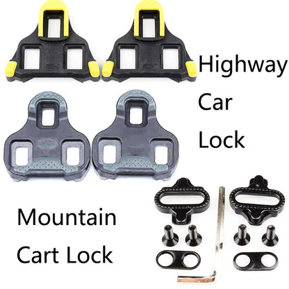 PROMEND Road Mountain Bike Shoe Lock Cleat Self-Locking Pedal Cleat(Mountain Cart Lock) - Outdoor & Sports by PROMEND | Online Shopping UK | buy2fix