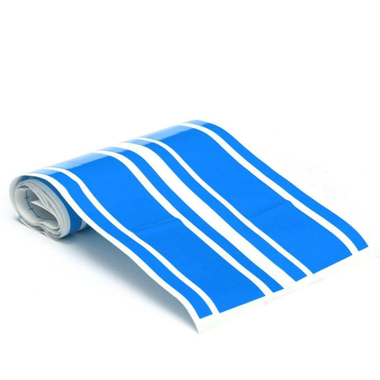 2 PCS Car Hood Stickers Modified Racing Striped Ethylene Body Sticker(Blue) - In Car by buy2fix | Online Shopping UK | buy2fix