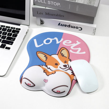 Silicone Hand Rest Thickened Wrist Mouse Pad(RJ-013 Love Kiki) - Mouse Pads by buy2fix | Online Shopping UK | buy2fix