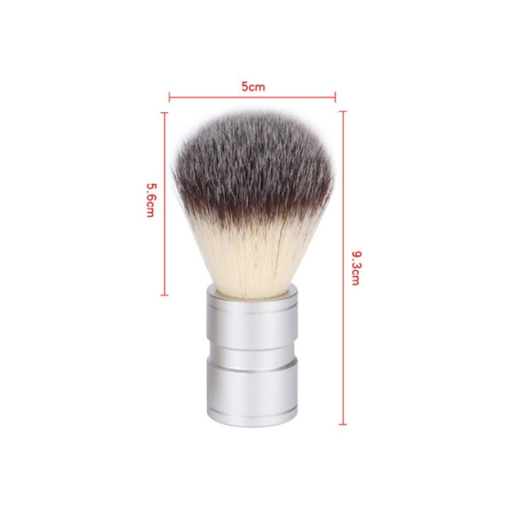 Stainless Steel Animal Hair Beard Brush Manual Stirring And Foaming Shaving Tool, Specification: Single Brush - Hair Trimmer by buy2fix | Online Shopping UK | buy2fix