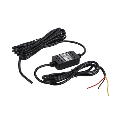 H516 Recording Step-down Line Shrinkage Video Car Charger Line Parking Monitoring Three-Core Power Cord, Model: Without Fuse(Micro Left Elbow) - In Car by buy2fix | Online Shopping UK | buy2fix