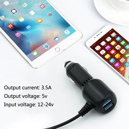 JY-1904 Car Charger Fast Charging Step-Down Line Android Micro USB Straight(Double Drive) - In Car by buy2fix | Online Shopping UK | buy2fix