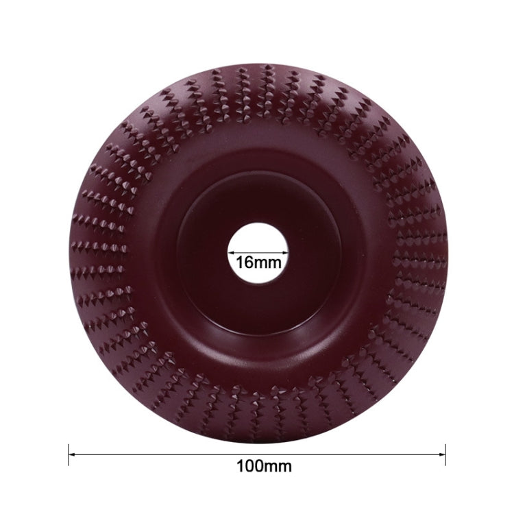 Woodworking Sanding Plastic Stab Discs Hard Round Grinding Wheels For Angle Grinders, Specification: 100mm Wine Red Curved - Abrasive Tools & Accessories by buy2fix | Online Shopping UK | buy2fix