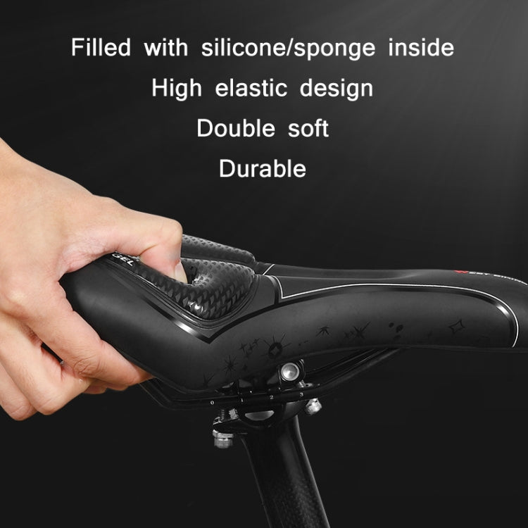 WEST BIKING Bicycle Riding Comfortable Silicone Saddle, Style: Geometric - Outdoor & Sports by WEST BIKING | Online Shopping UK | buy2fix