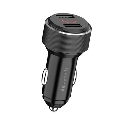 QIAKEY TM313 Dual Port Fast Charge Car Charger - Car Charger by QIAKEY | Online Shopping UK | buy2fix