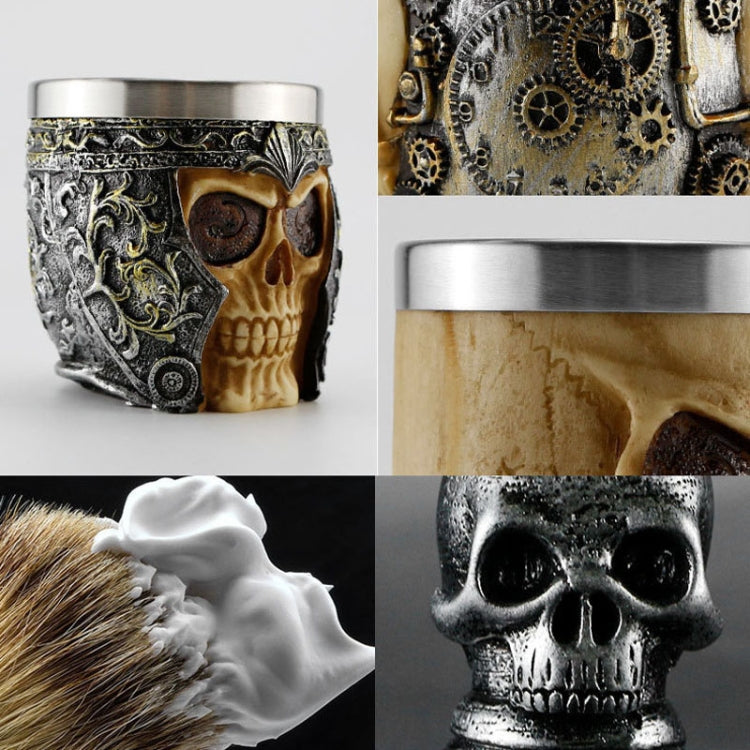 Skull Cleansing Shaving and Foaming Tools, Color Classification: Armor Bubbling Bowl - Hair Trimmer by buy2fix | Online Shopping UK | buy2fix