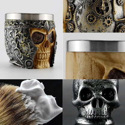 Skull Cleansing Shaving and Foaming Tools, Color Classification: Armor Bubbling Bowl - Hair Trimmer by buy2fix | Online Shopping UK | buy2fix