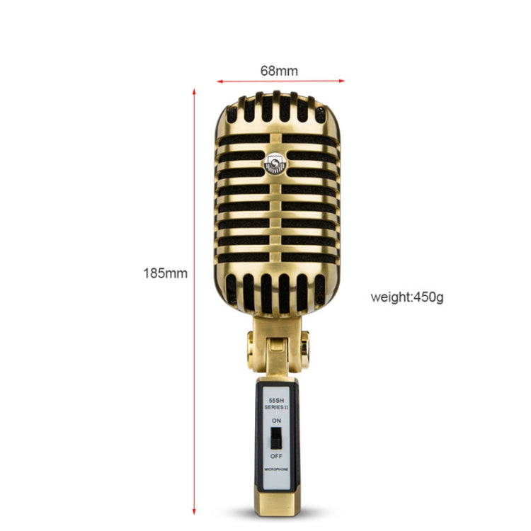 Vintage Style Stage Dynamic Microphone(GAM-01 B) - Consumer Electronics by buy2fix | Online Shopping UK | buy2fix
