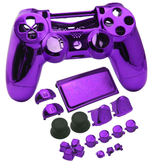 Electroplated Protective Case For PS4 Slim(Purple) - Cases by buy2fix | Online Shopping UK | buy2fix
